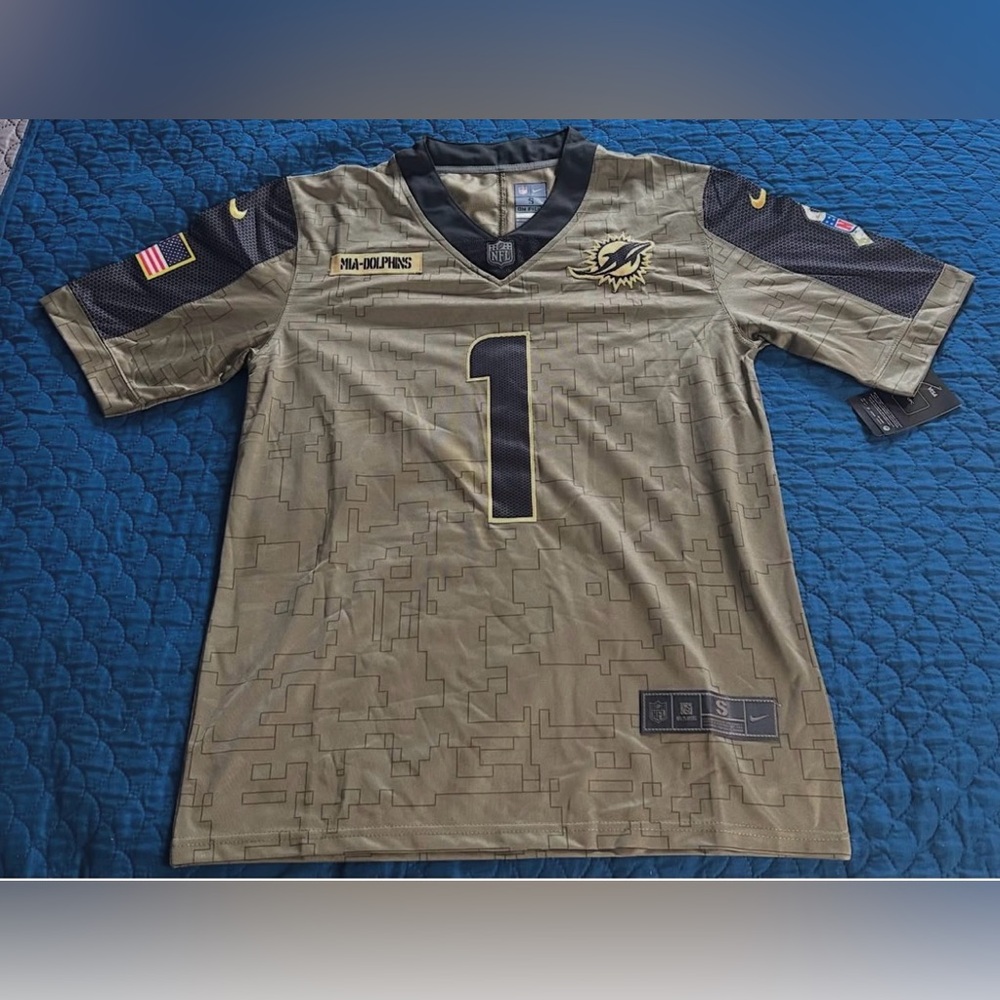 🫡🇺🇸Olive Green Football Jersey with Black Accents